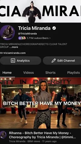 1triciamiranda Instagram post about Viral dance videos