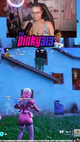 313queenpinky Instagram post about Fortnite gameplay interaction