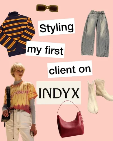 abbyontheinternet Instagram post about Digital wardrobe styling