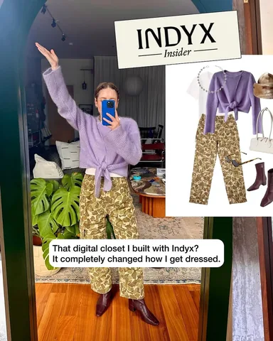 abbyontheinternet Instagram post about Digital wardrobe styling