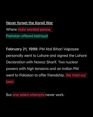 abhiandniyu Instagram post about Kargil War