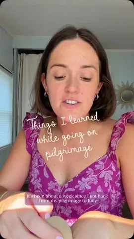 acaffeinatedcatholic Instagram post about Pilgrimage reflection