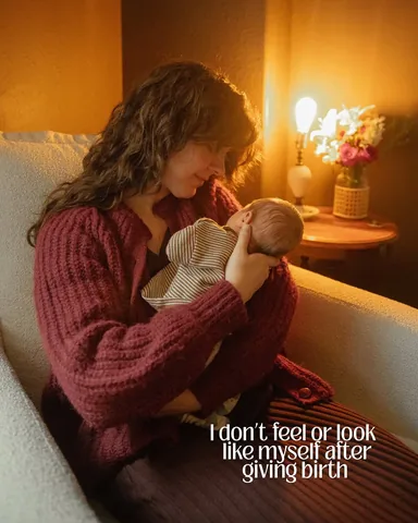 acatholicconvo Instagram post about Postpartum motherhood