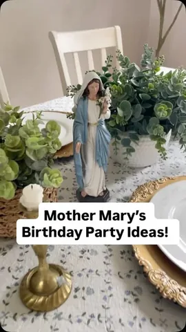 acatholicmomslife Instagram post about Mother Mary birthday celebration