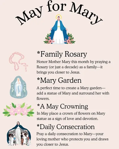 acatholicmomslife Instagram post about May Marian devotions