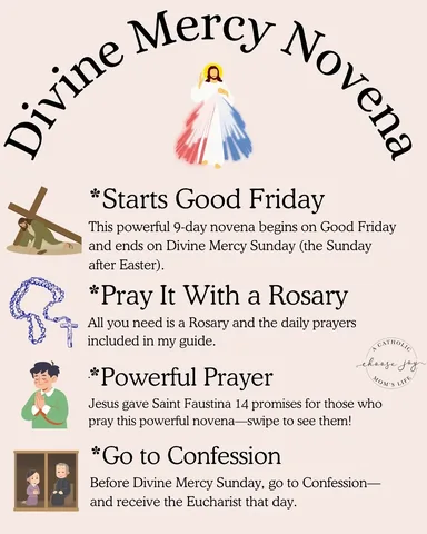 acatholicmomslife Instagram post about Divine Mercy Novena