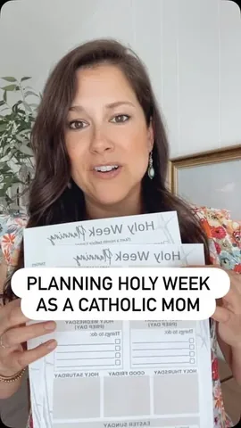 acatholicmomslife Instagram post about Easter planning