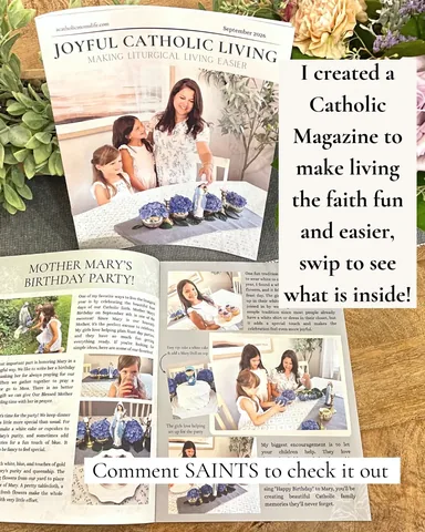 acatholicmomslife Instagram post about Catholic magazine