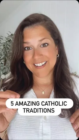 acatholicmomslife Instagram post about Catholic family traditions