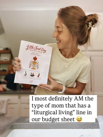 accordingtobridget Instagram post about Catholic children’s activity