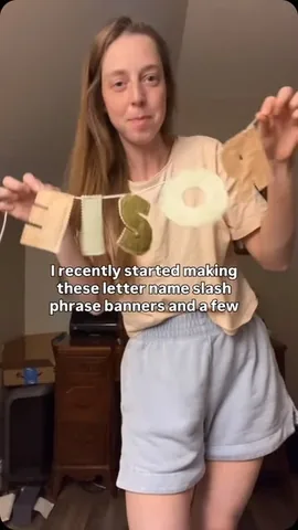 accordingtobridget Instagram post about Name banner craft