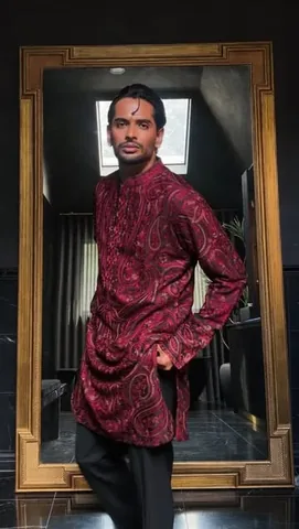 adityamadiraju Instagram post about Diwali fashion