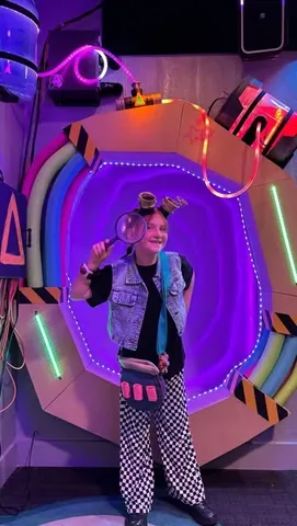 adleymcbride Instagram post about Portal House adventure
