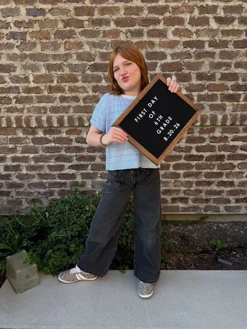 adleymcbride Instagram post about Return to school
