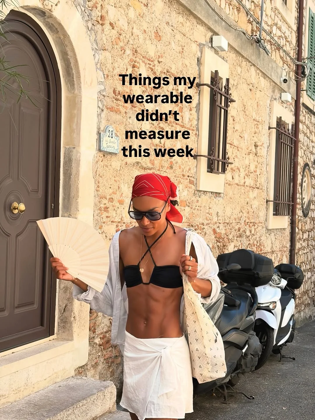 adrienne_ldn Instagram post about Holiday wellbeing