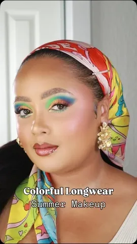 ahliyah.michelle Instagram post about Colorful makeup look