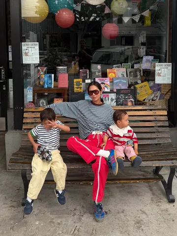 aimeesong Instagram post about Family lifestyle and fashion