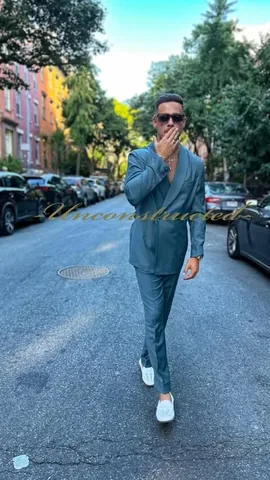aleksmusika Instagram post about Unconstructed tailoring