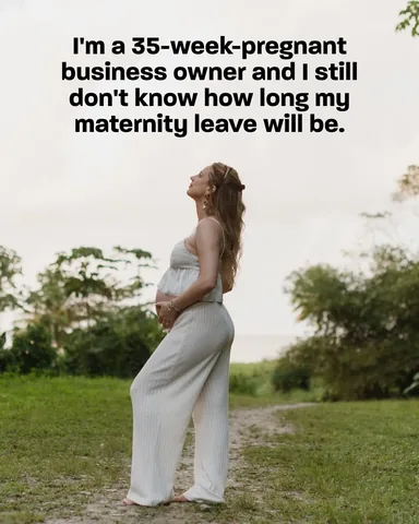 alexbeadon Instagram post about Maternity leave planning