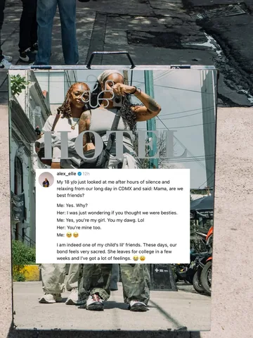 alex_elle Instagram post about Mother daughter relationship