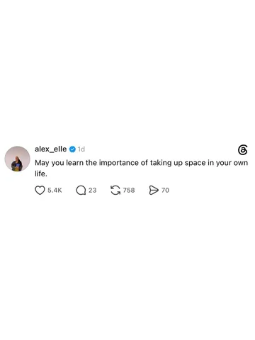 alex_elle Instagram post about Self love