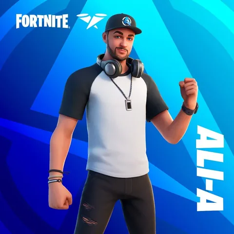 alia Instagram post about Fortnite Ali A Icon Skin