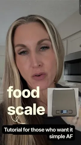 alisha_fit_fine Instagram post about Food scale tutorial