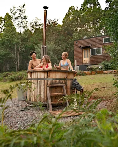 all.about.adventure Instagram post about Tiny home accommodation