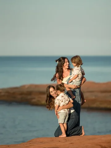 allieandsam Instagram post about Prince Edward Island family trip