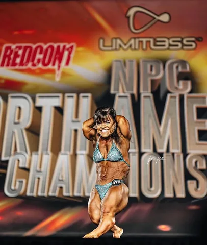 allieqdub Instagram post about Bodybuilding competition