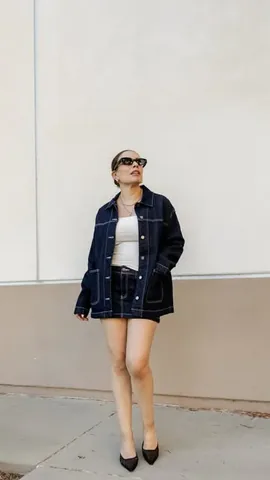 allthingsalison Instagram post about Denim matching set