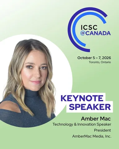 ambermac Instagram post about Artificial intelligence in retail real estate