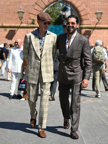 amidestevens Instagram post about Pitti Uomo street style