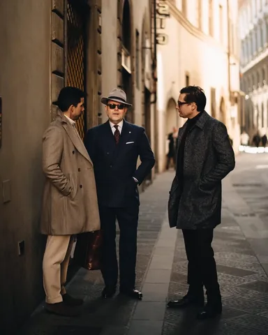 amidestevens Instagram post about Pitti Uomo street style