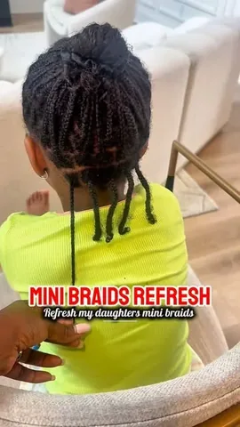 amora.reign Instagram post about Children’s hair care
