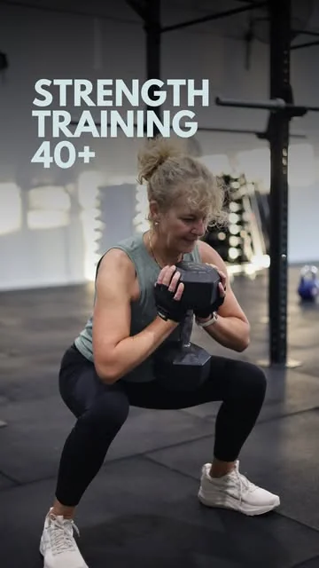 andfit Instagram post about Strength training over 40