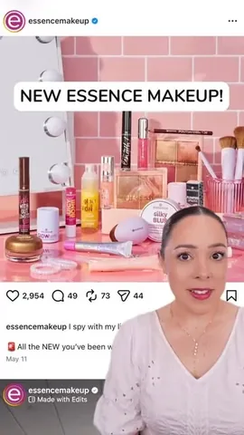 andreamatillano Instagram post about Essence makeup
