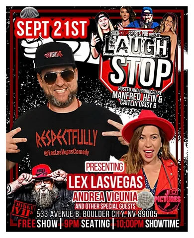 andreavicunia Instagram post about Comedy show promotion
