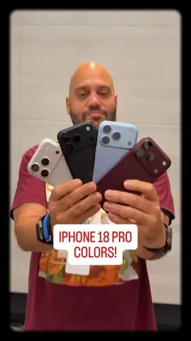 andru Instagram post about IPhone 18 Pro colors