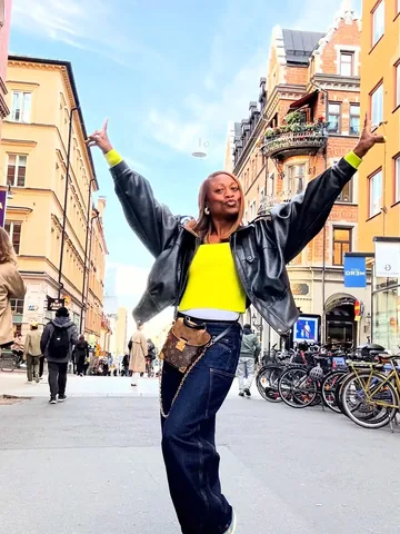 angelinaspicer Instagram post about Stockholm travel