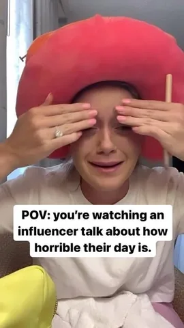 angieleeshow Instagram post about Influencer culture satire