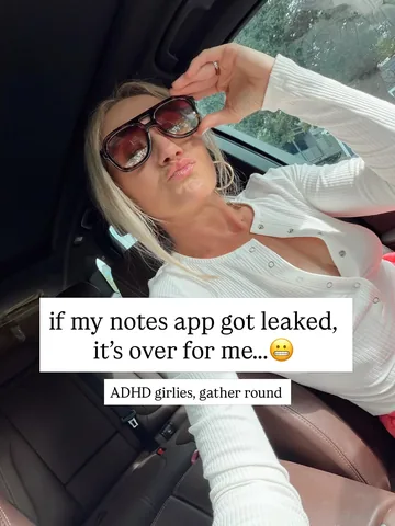 angieleeshow Instagram post about ADHD shopping humor