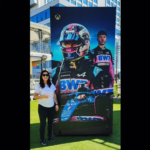 annemunition Instagram post about Xbox and Formula 1 activation