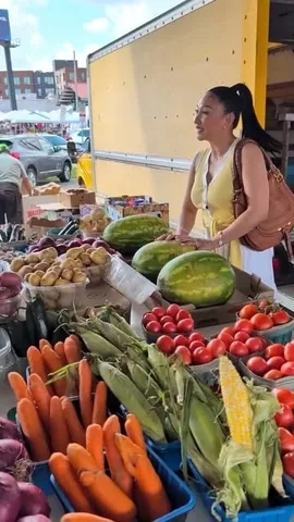 aprilathena7 Instagram post about Farmers market visit