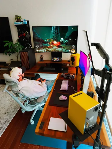 araltasher Instagram post about Gaming monitor orientation