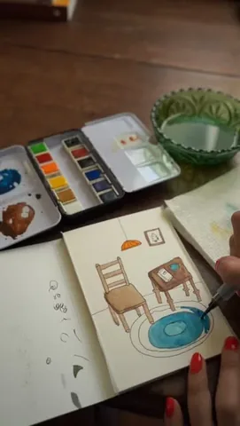 arielbissett Instagram post about Painting