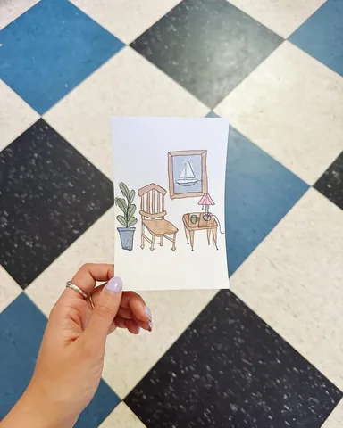 arielbissett Instagram post about Interior space