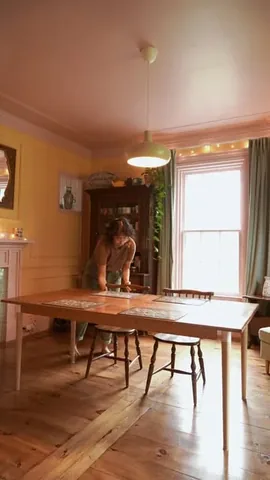 arielbissett Instagram post about Dining room furniture