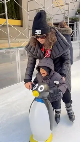 asahdkhaled Instagram post about Ice skating outing
