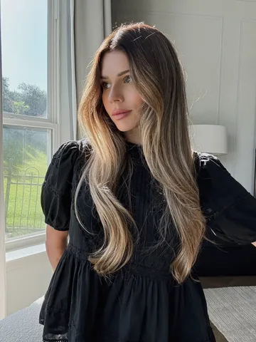 ashbrooke Instagram post about Hair care routine